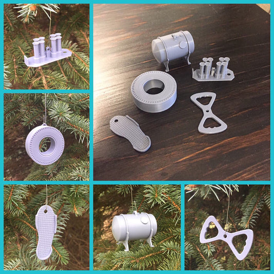 Hot Rod Ornaments - "Slingshot Set"