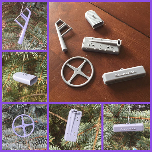 Hot Rod Ornaments - "Chopped Set"